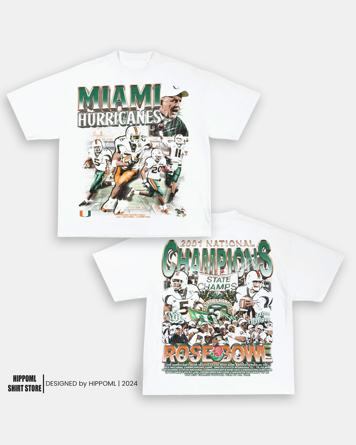 2001 NATIONAL CHAMPS - MIAMI TEE