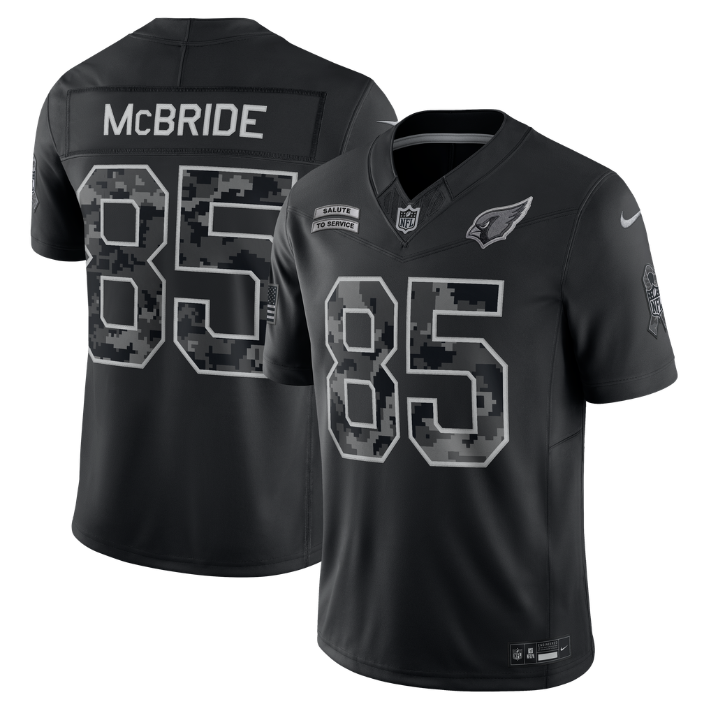 Arizona Cardinals Jersey 2026 Salute to Service Retired Player Stitched Limited Jersey - Black
