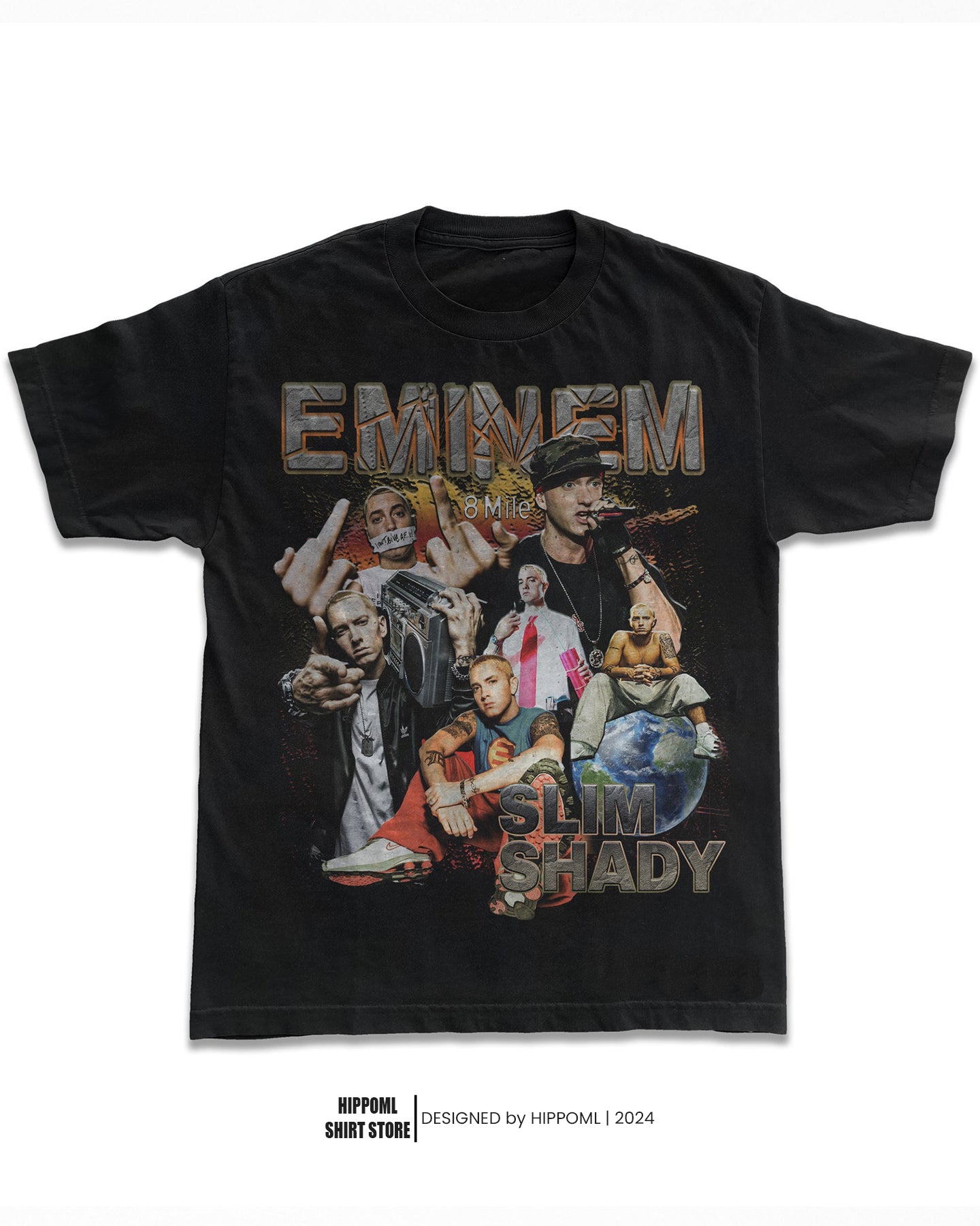 EMINEM 8 MILE SLIM SHADY GRAPHIC TEE