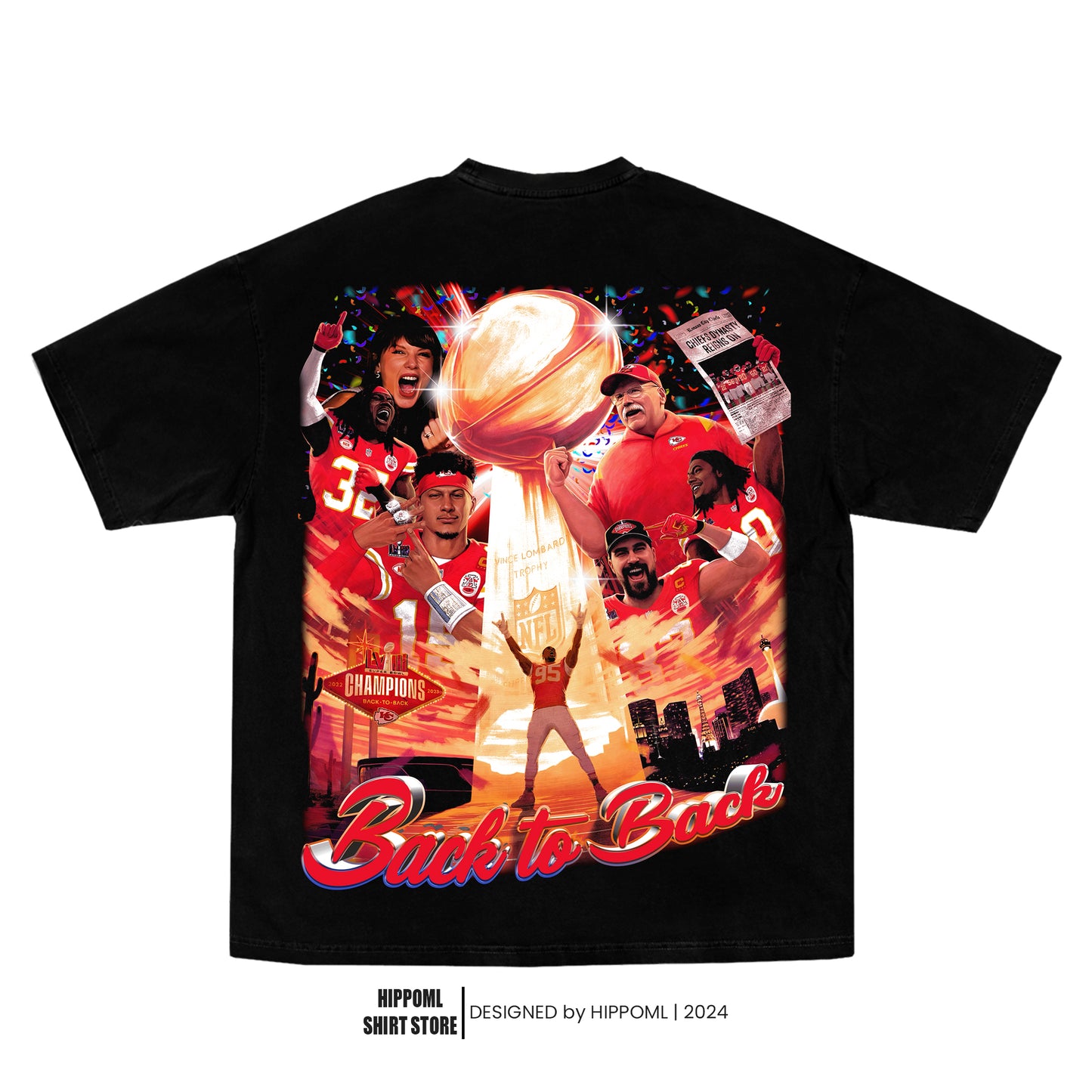 KANSAS CITY CHIEFS - BACK TO BACK TEE