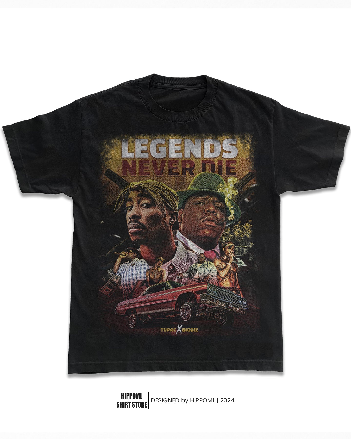 TUPAC AND BIGGIE GRAPHIC TEE
