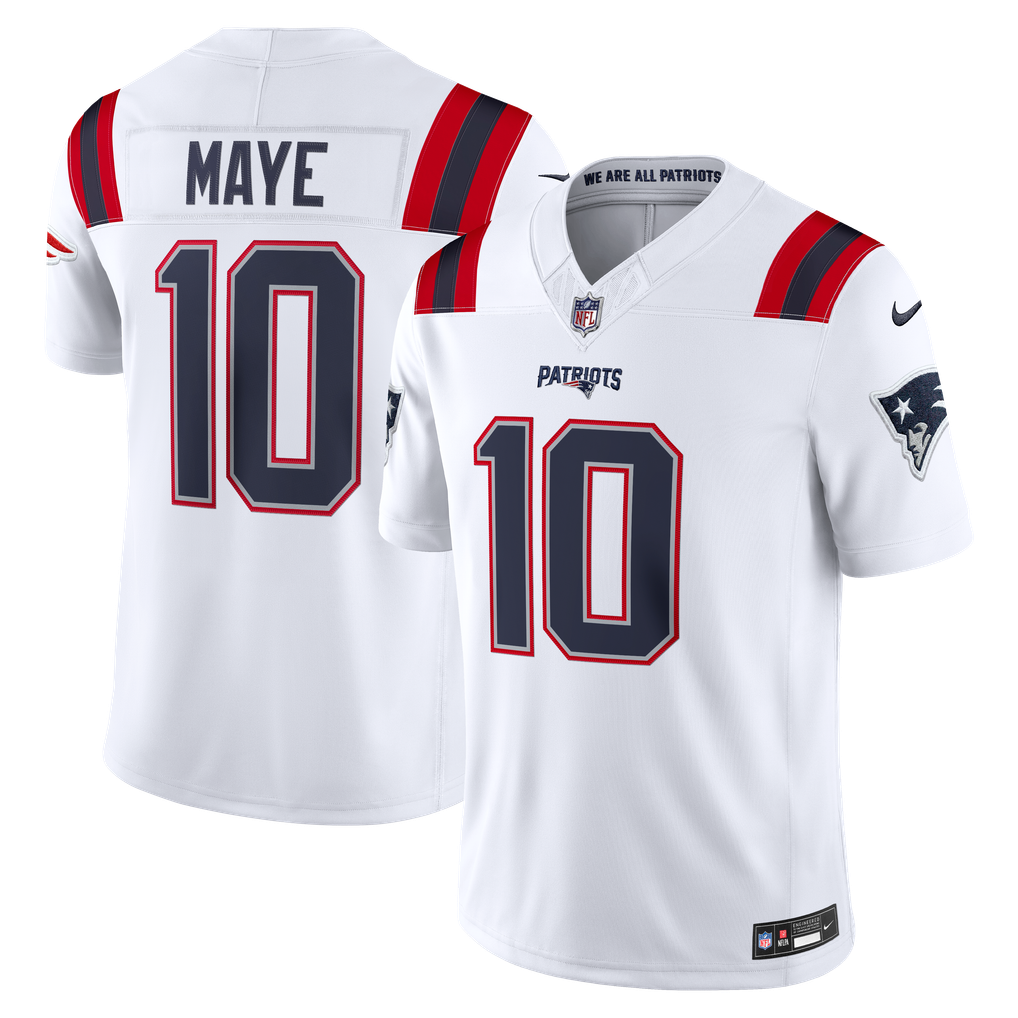 New England Patriots Jersey 2026 Team Away Limited Jersey - White