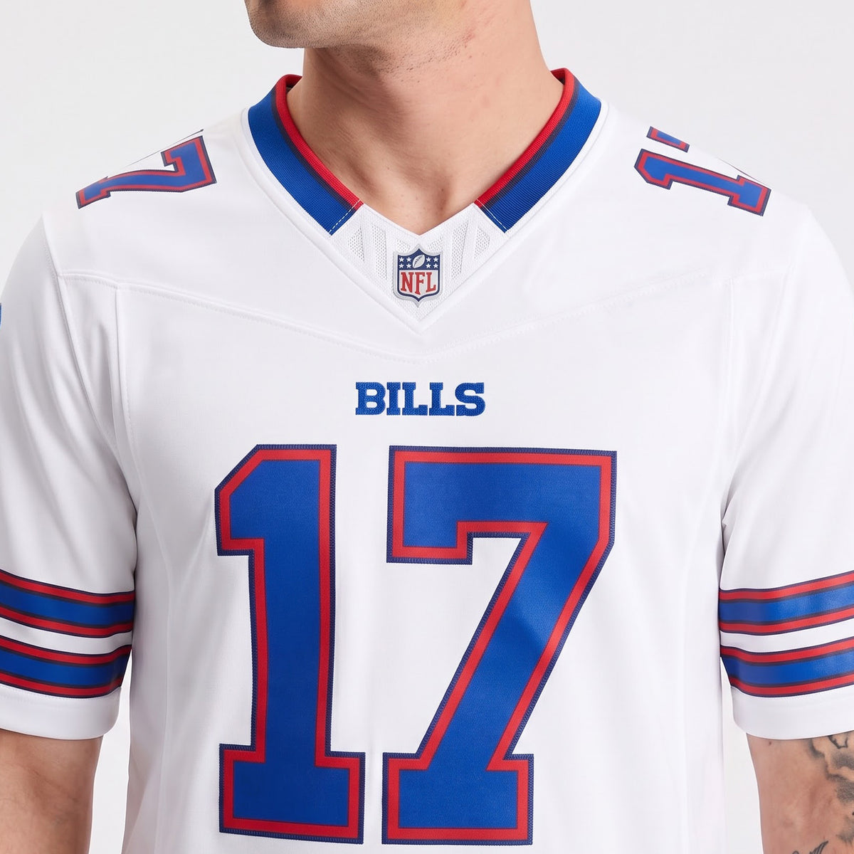 Buffalo Bills Jersey Vapor F.U.S.E. Stitched Limited Away Jersey 2026 - White