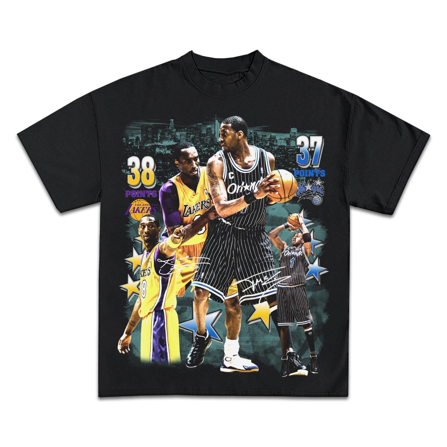 2004 KOBE BRYANT VS TRACY MCGRADY FACE-OFF T-SHIRT