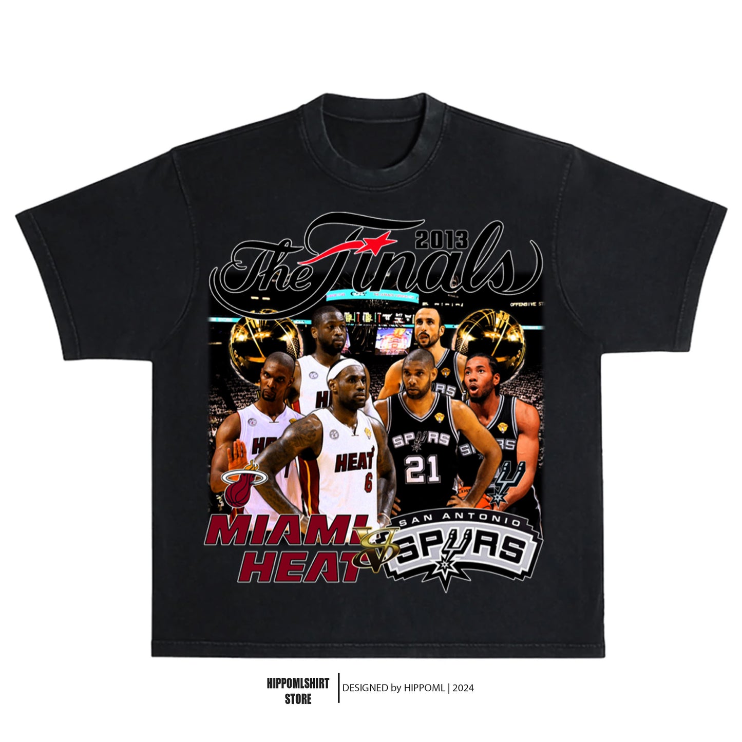 2013 NBA FINALS HEAT VS SPURS TEE