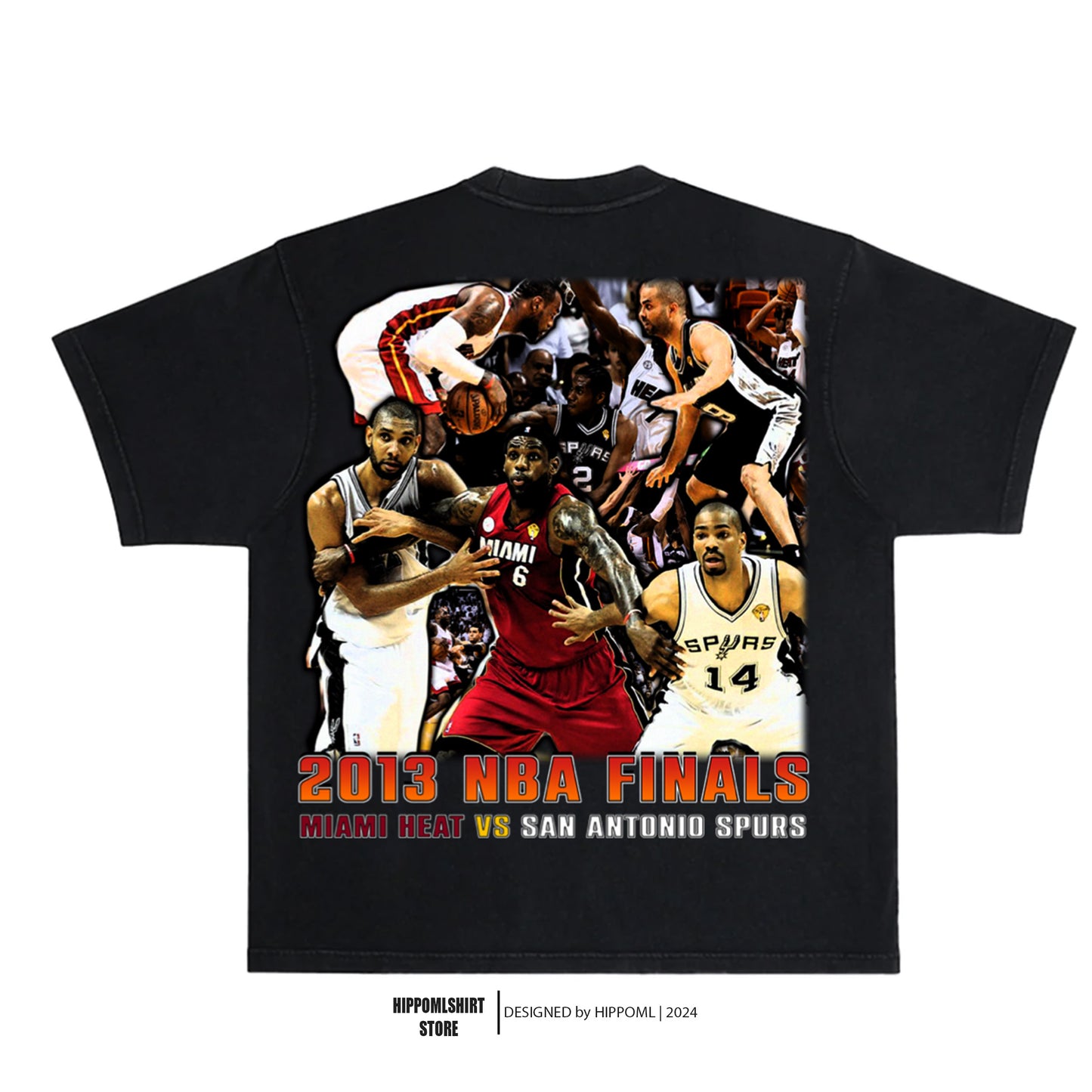 2013 NBA FINALS HEAT VS SPURS TEE