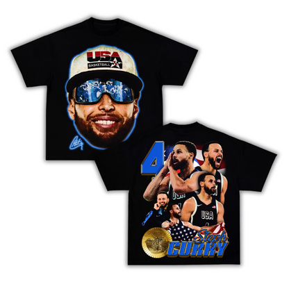 "Chef Curry" Team USA Big Face T-Shirt