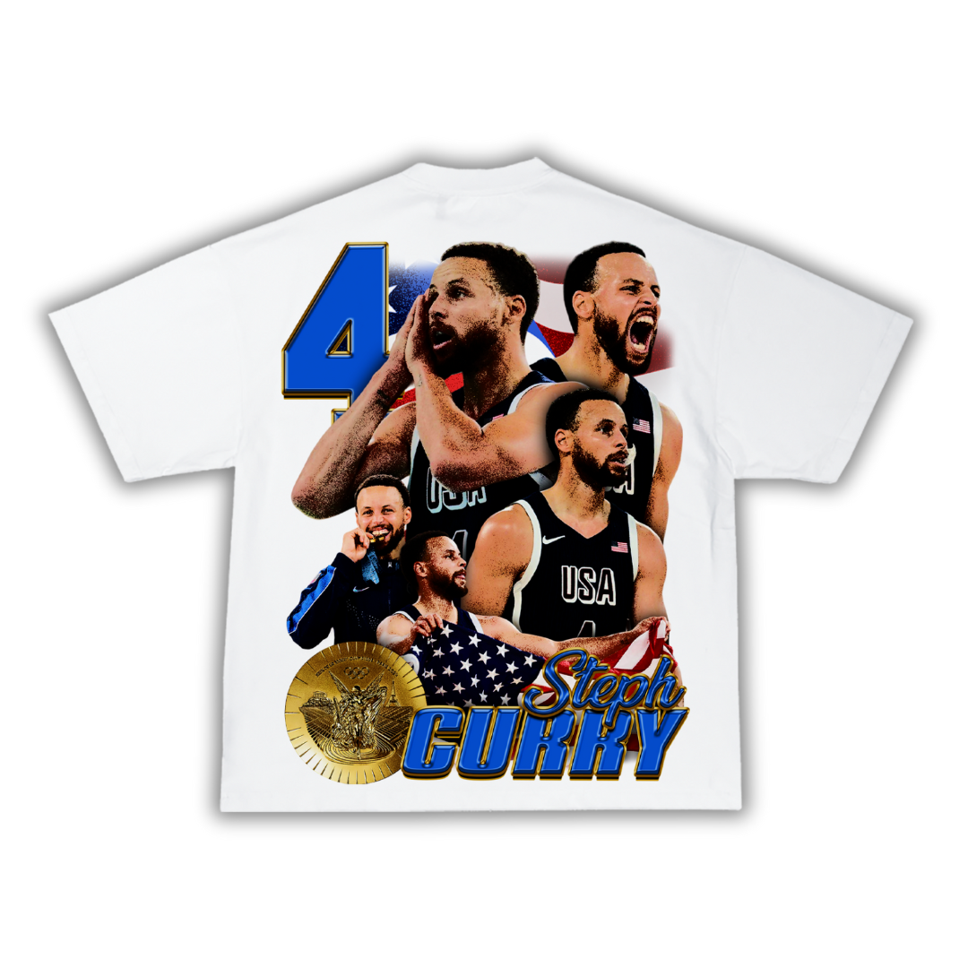 "Chef Curry" Team USA Big Face T-Shirt