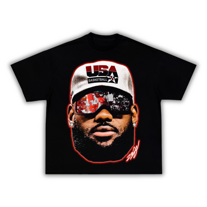 "LeGOAT" Team USA Big Face T-Shirt