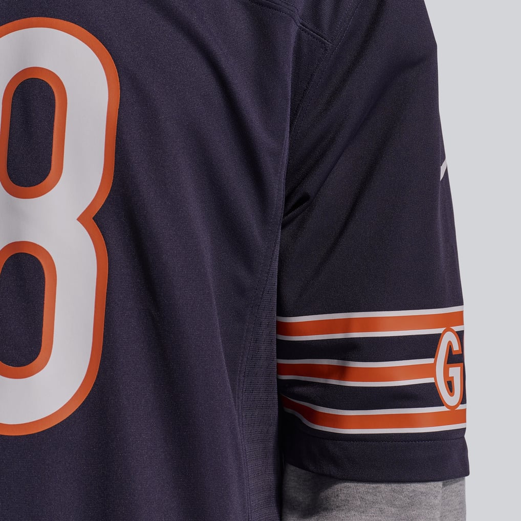 Chicago Bears Jersey 2026 Home Player Game Jersey Navy