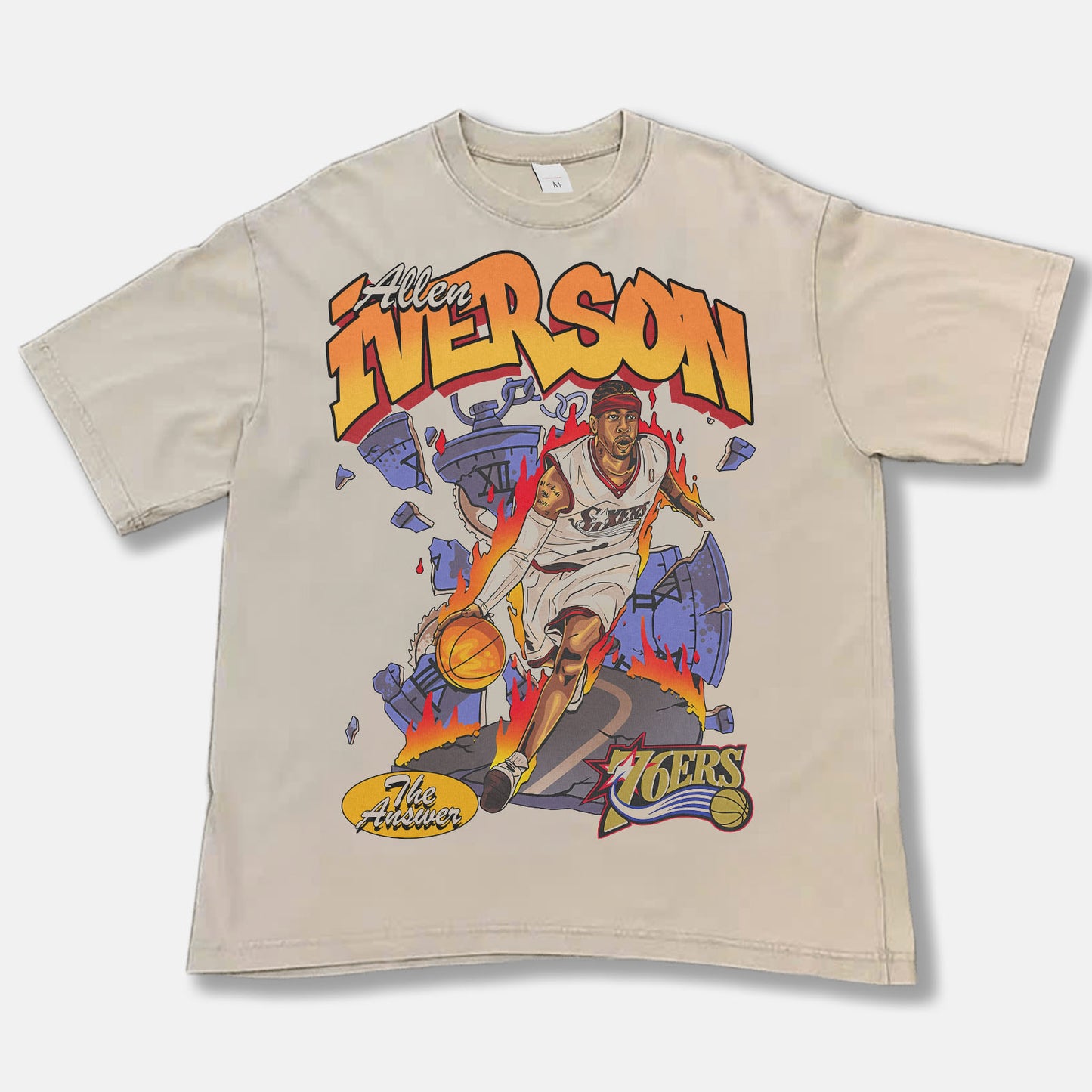 Allen Iverson The Answer Font Graphic Tee