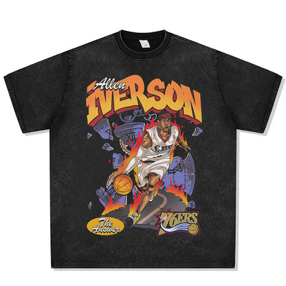 Allen Iverson The Answer Font Graphic Tee