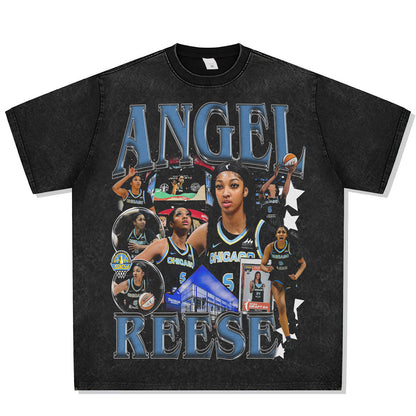 Angel Reese Chi Town Font Graphic Tee