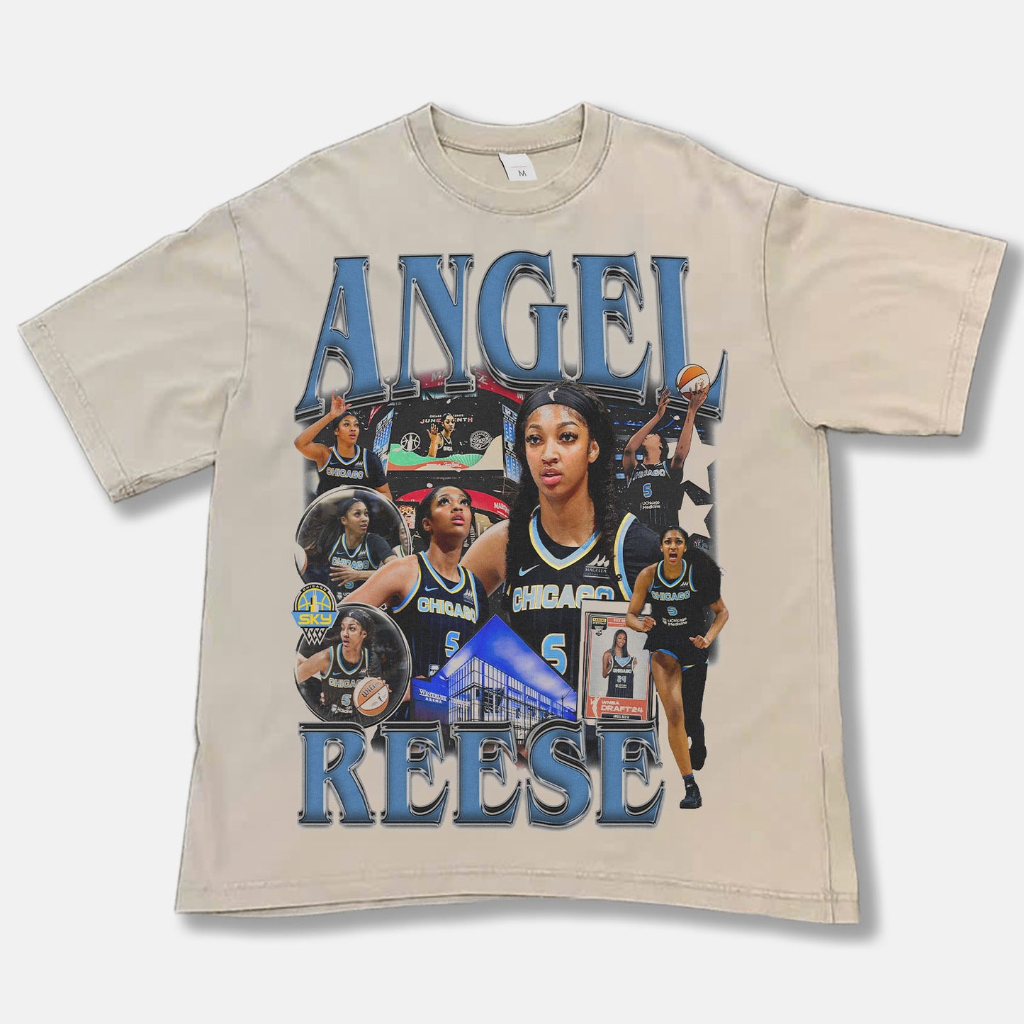 Angel Reese Chi Town Font Graphic Tee