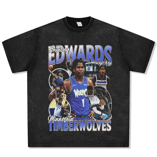 Anthony Edwards Font Graphic Tee