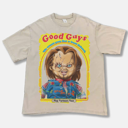 Chucky Good Guys Font Graphic Tee