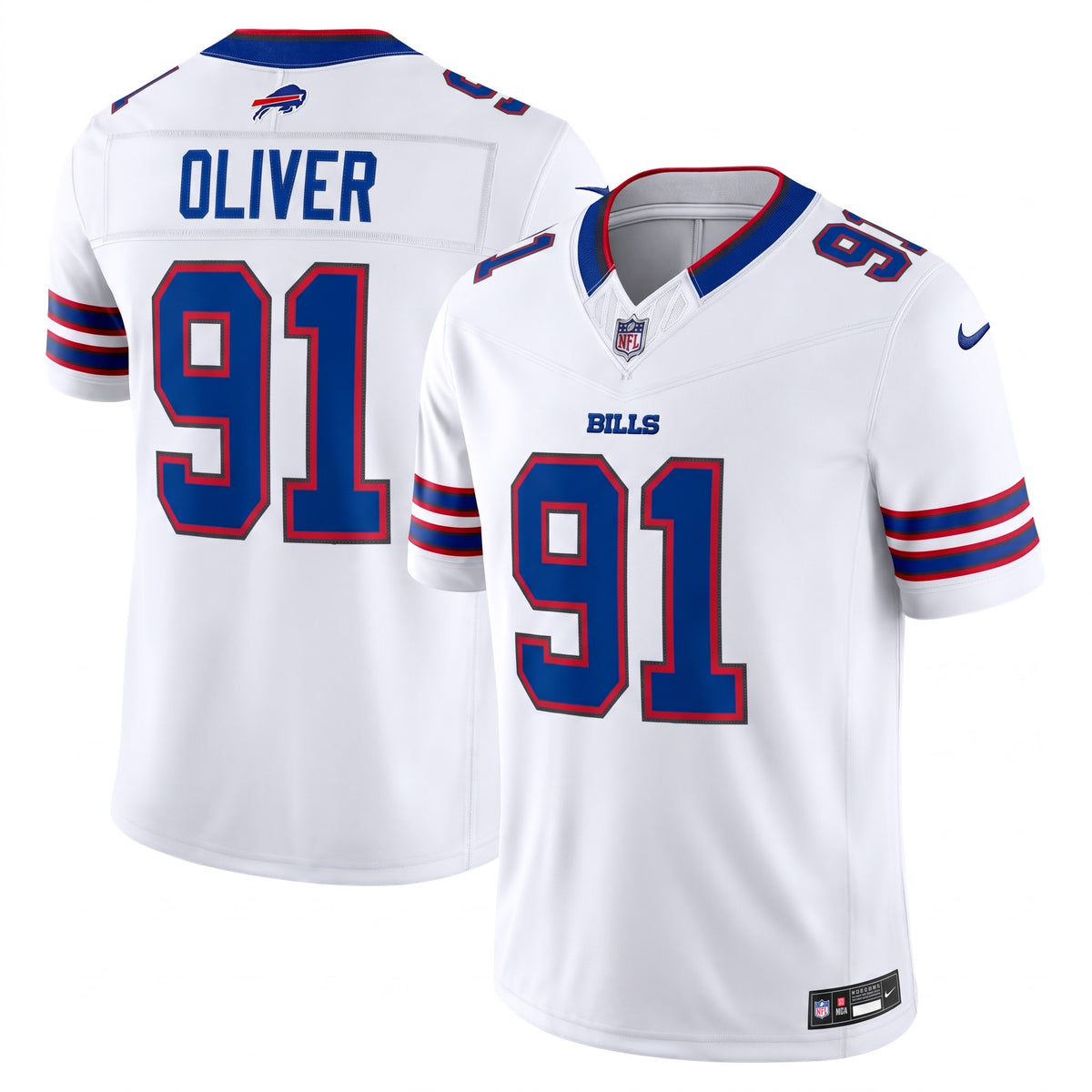 Buffalo Bills Jersey Vapor F.U.S.E. Stitched Limited Away Jersey 2026 - White