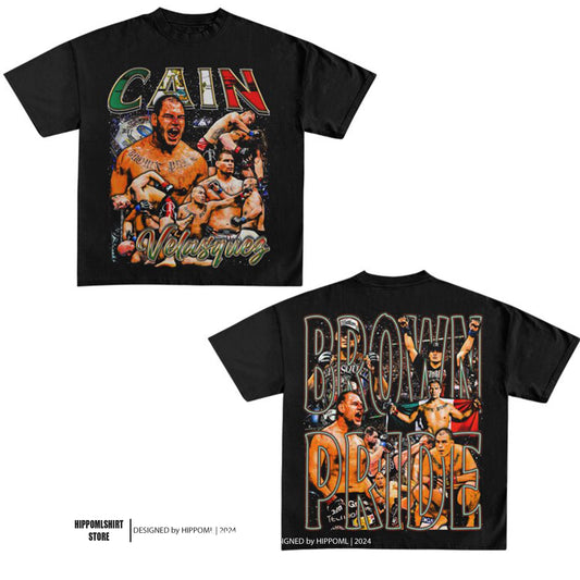 CAIN VELASQUEZ - BROWN PRIDE DOUBLE SIDE TEE