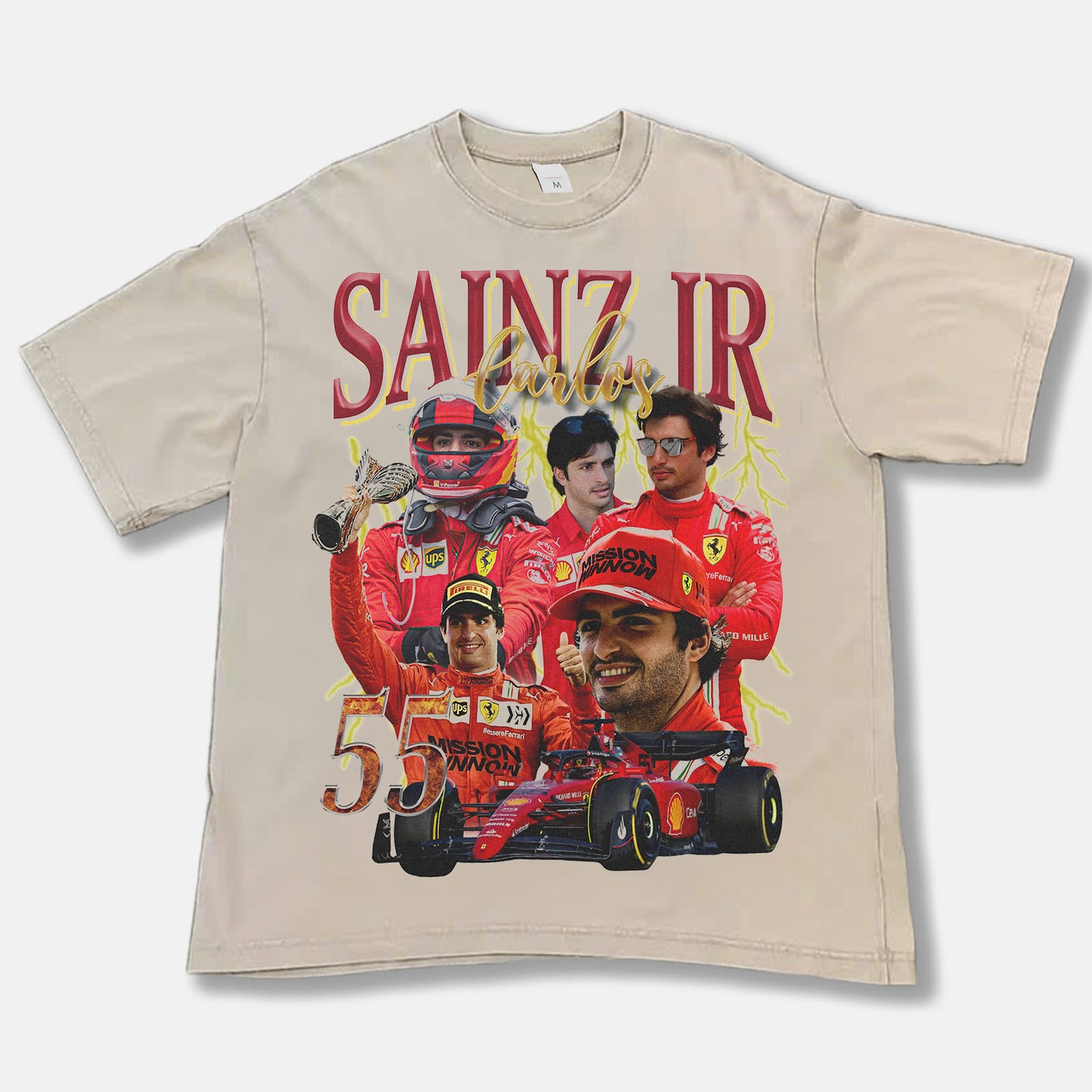 Carlos Sainz Jr Font Graphic Tee