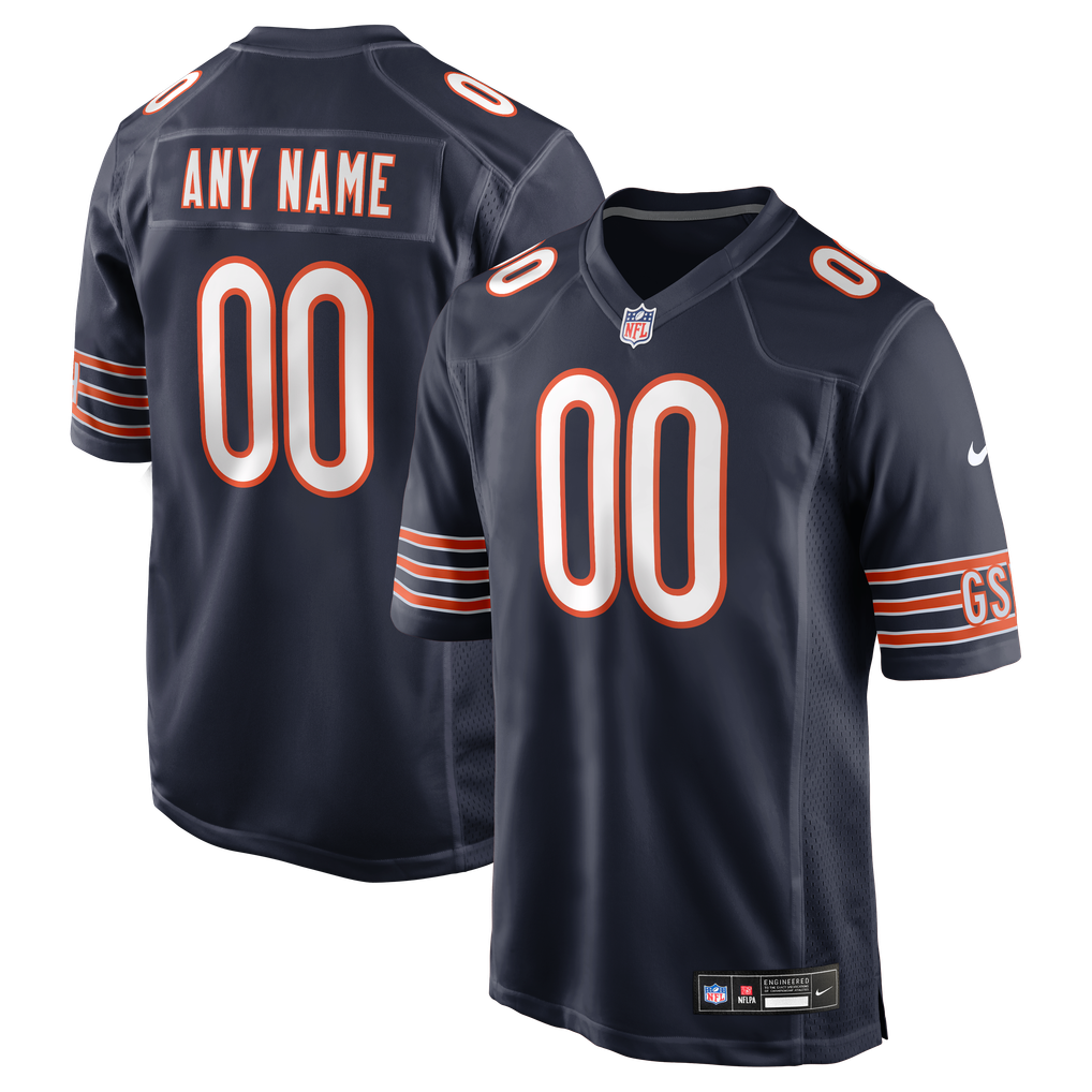 Chicago Bears Jersey 2026 Home Player Game Jersey Navy