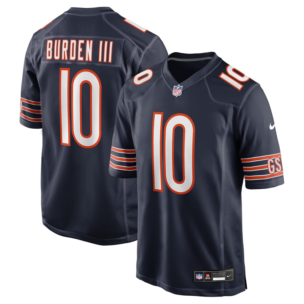 Chicago Bears Jersey 2026 Home Player Game Jersey Navy
