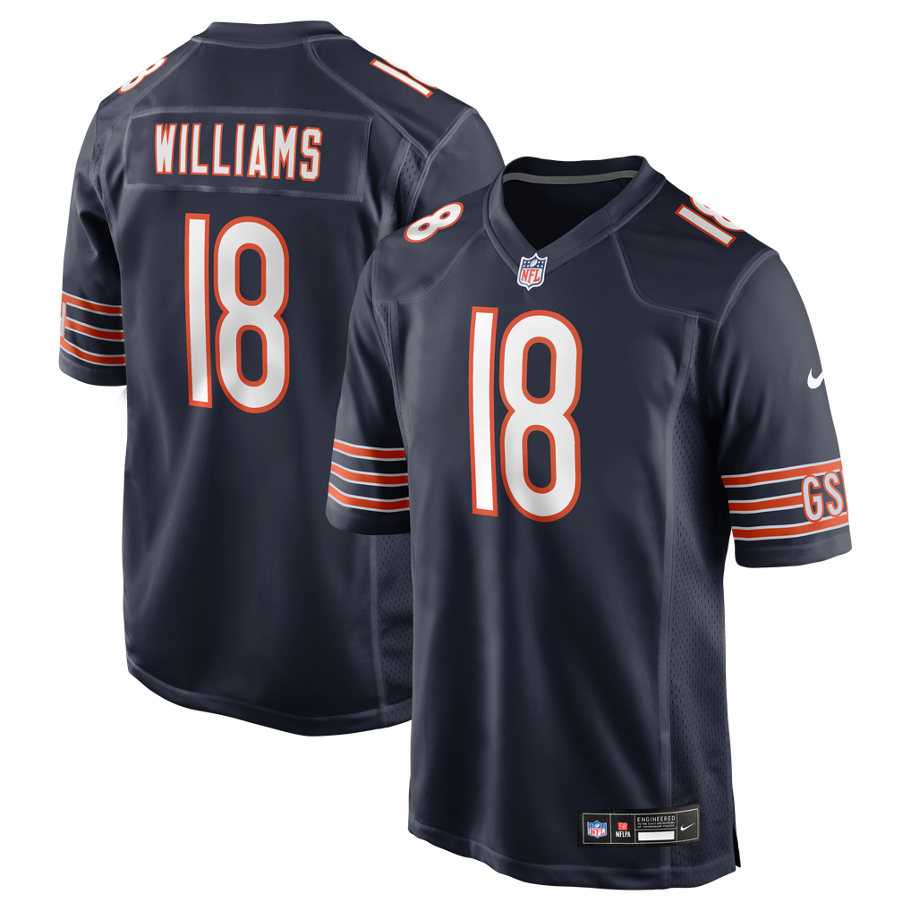Chicago Bears Jersey 2026 Home Player Game Jersey Navy