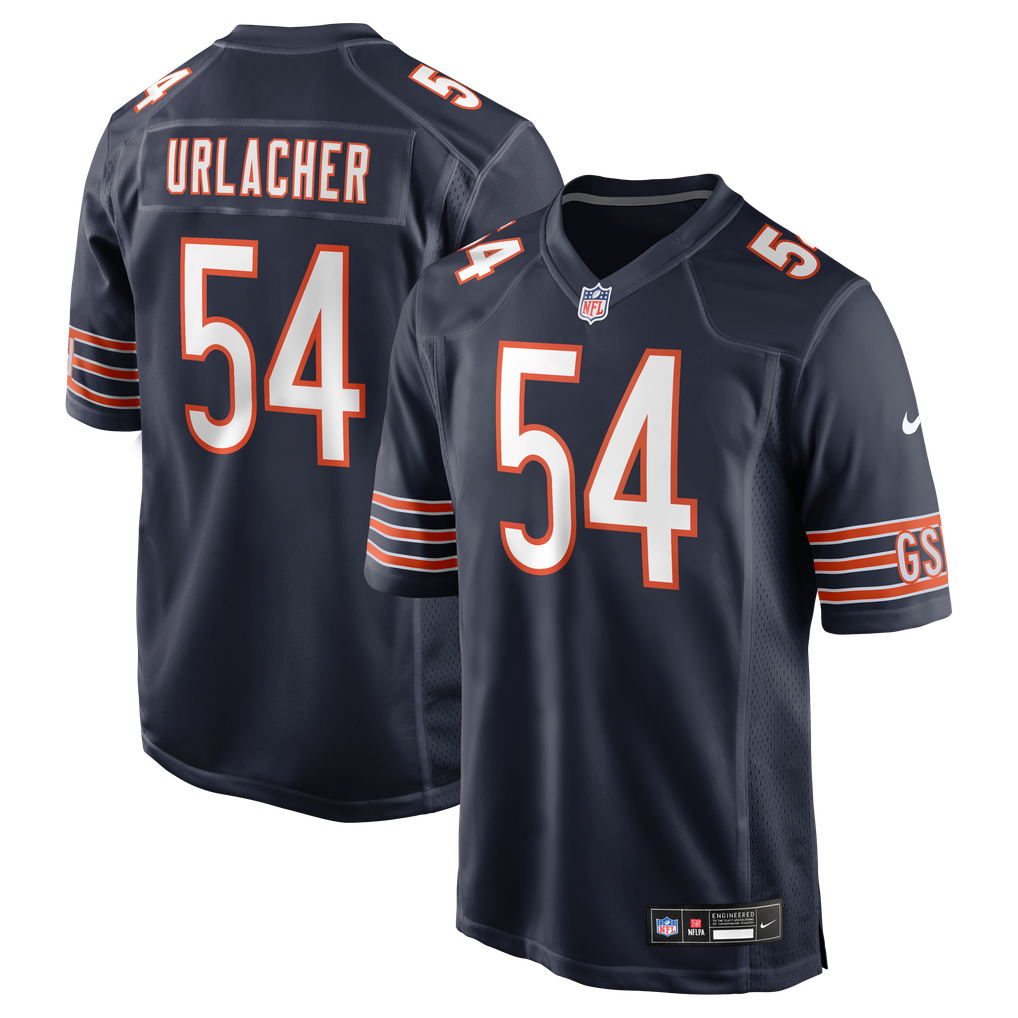 Chicago Bears Jersey 2026 Home Player Game Jersey Navy