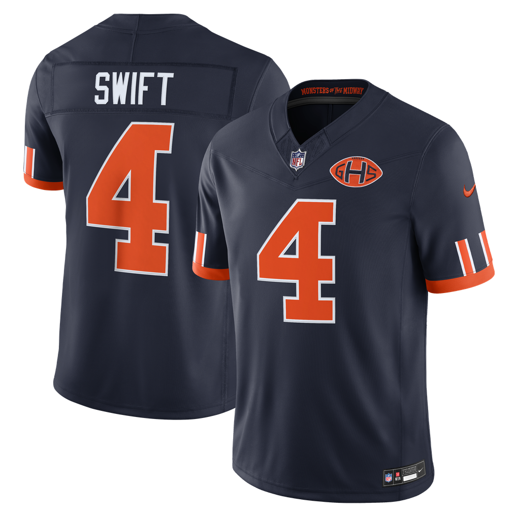 Chicago Bears Jersey 2026 Rivalries Collection Stitched Limited Jersey Navy