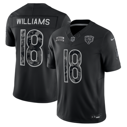 Chicago Bears Jersey 2026 Salute to Service Stitched Limited Jersey - Black