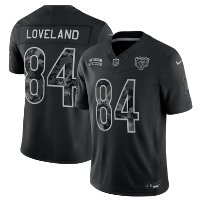 Chicago Bears Jersey 2026 Salute to Service Stitched Limited Jersey - Black