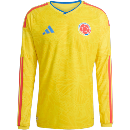 Colombia World Cup 2026 Men's Long Sleeve Home Match Jersey
