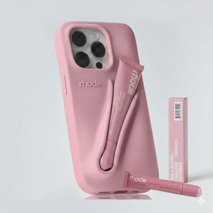 Rhode Phone Case - With Lip case Minimalist Solid Color Rhode Soft Silicone Phone Case New