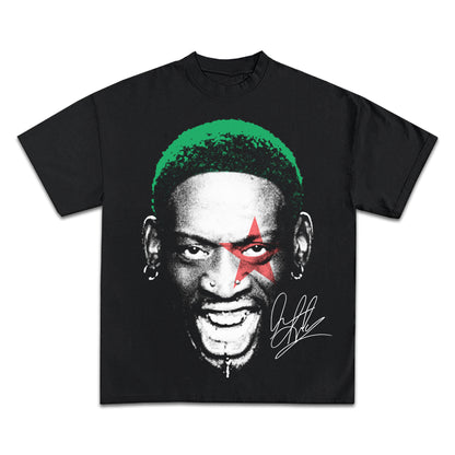 DENNIS RODMAN JUMBO SIGNATURE GRAPHIC T-SHIRT