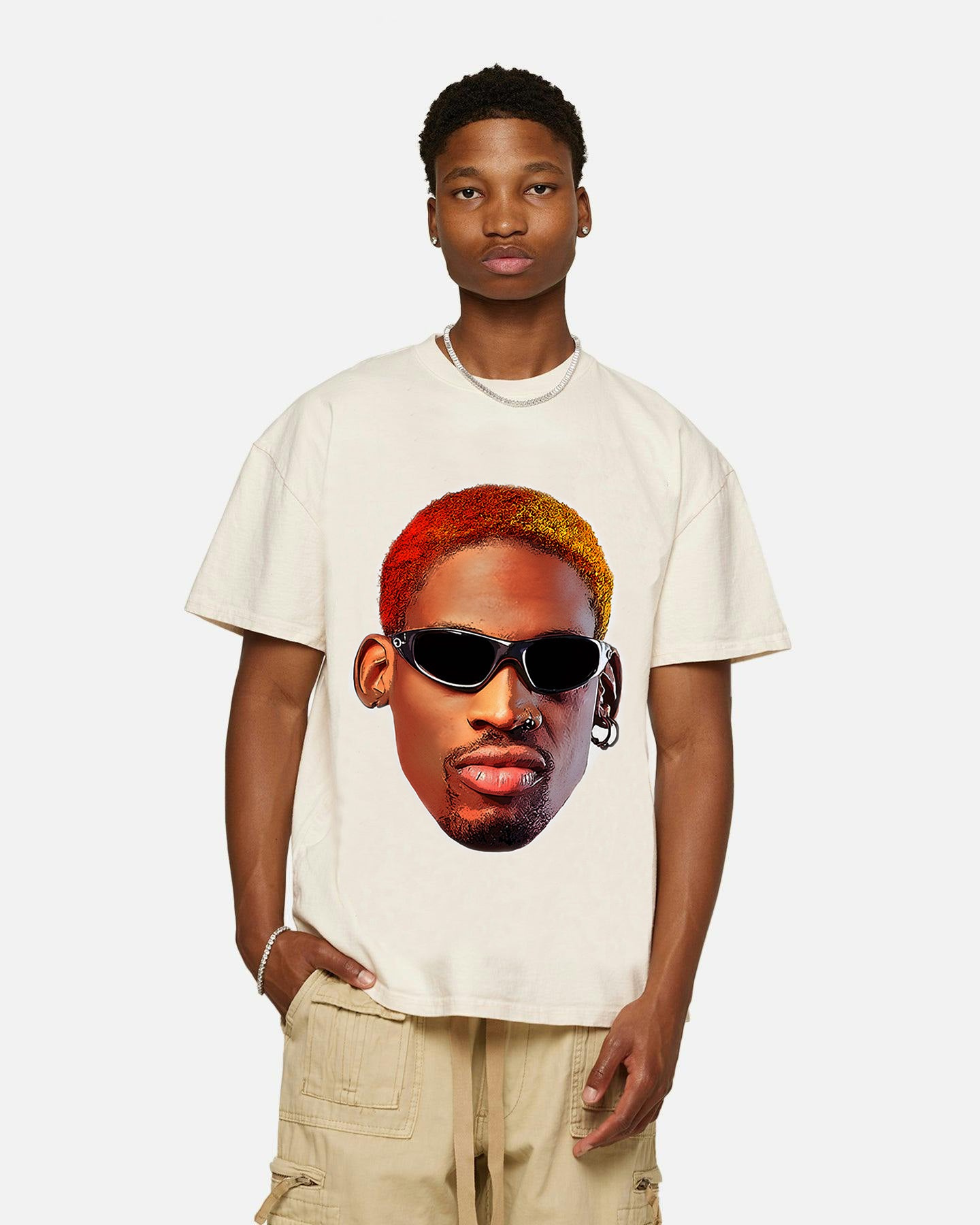 DENNIS RODMAN JUMBO GRAPHIC T-SHIRT