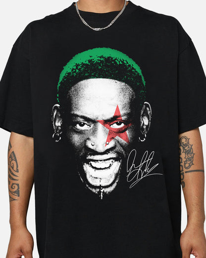 DENNIS RODMAN JUMBO SIGNATURE GRAPHIC T-SHIRT