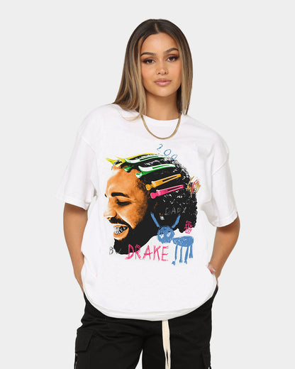 DRAKE FOR ALL THE DOGS WHITE GRAPHIC T-SHIRT