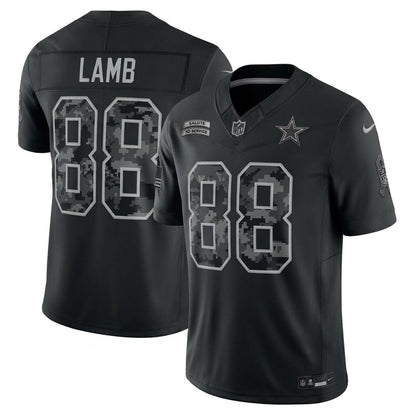 Dallas Cowboys Jersey 2026 Salute to Service Retired Player Stitched Limited Jersey - Black