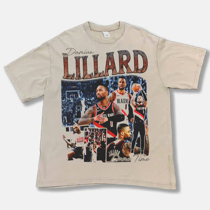 Damian Lillard Dame Time Font Graphic Tee