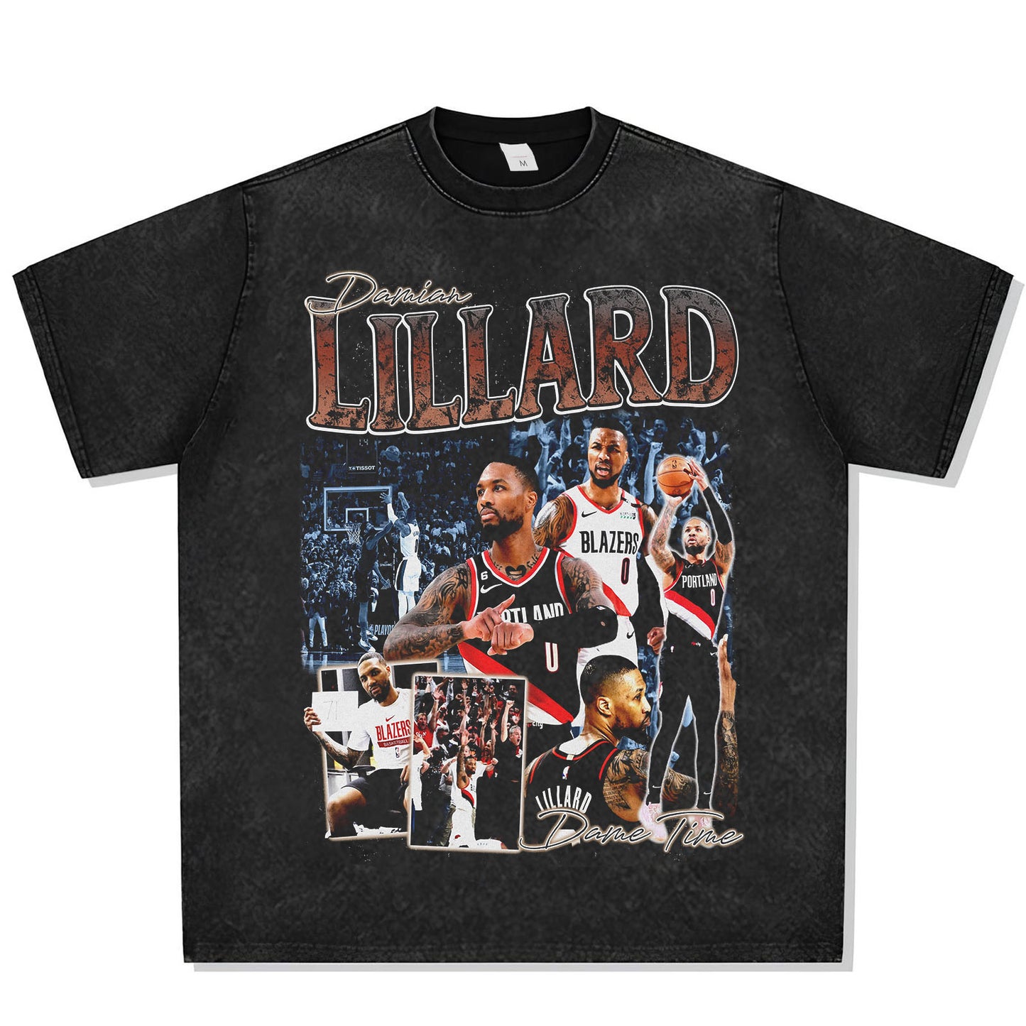 Damian Lillard Dame Time Font Graphic Tee