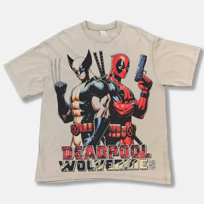 Deadpool & Wolverine Font Graphic Tee