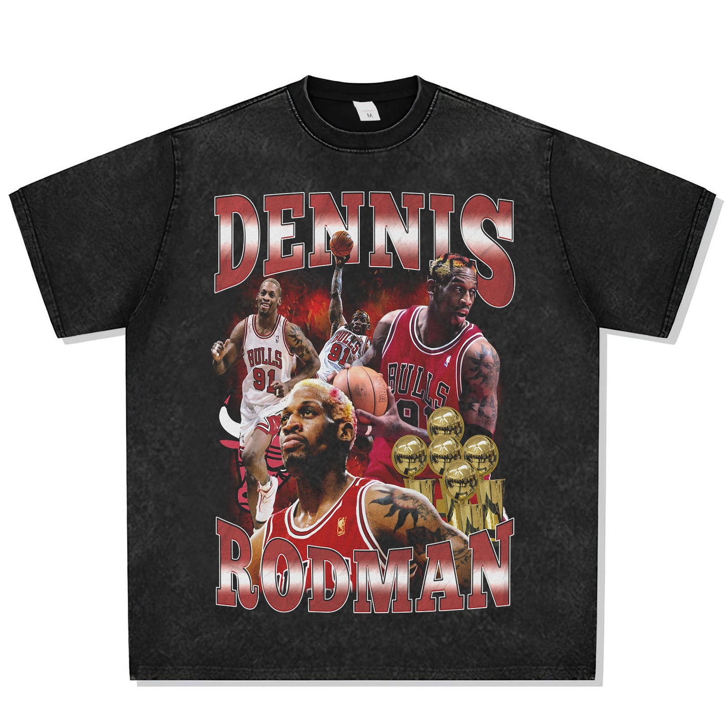 Dennis Rodman 91 Font Graphic Tee