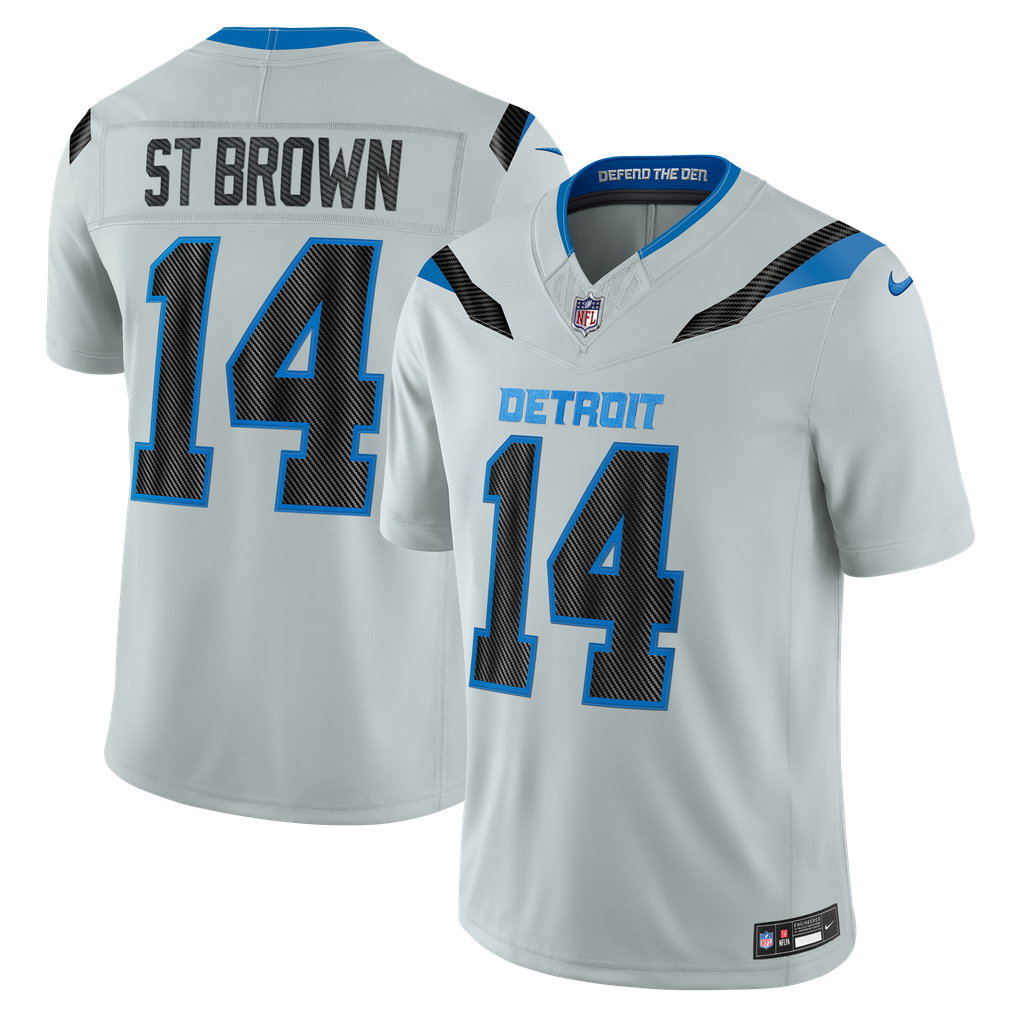 Detroit Lions Jersey 2026 Rivalries Collection Stitched Limited Jersey - Silver