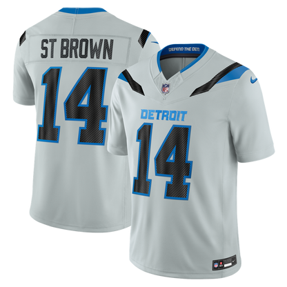 Detroit Lions Jersey 2026 Rivalries Collection Stitched Limited Jersey - Silver