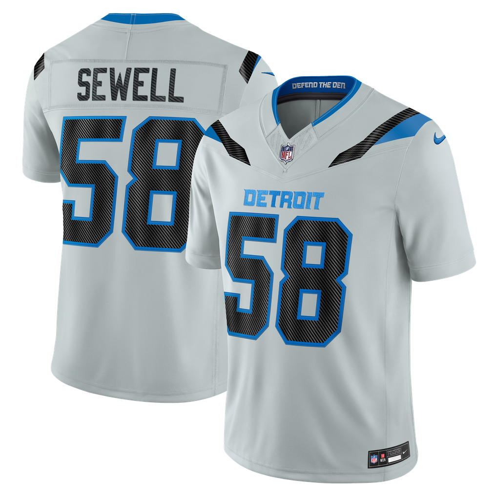 Detroit Lions Jersey 2026 Rivalries Collection Stitched Limited Jersey - Silver