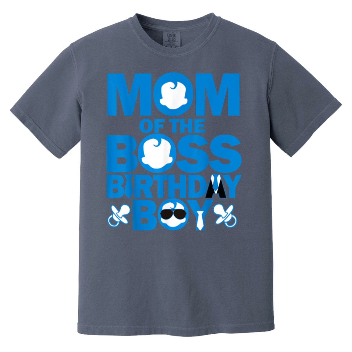 Mom And Dad Boss Birthday Boy Baby Family Party Decorations T-Shirt