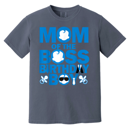 Mom And Dad Boss Birthday Boy Baby Family Party Decorations T-Shirt