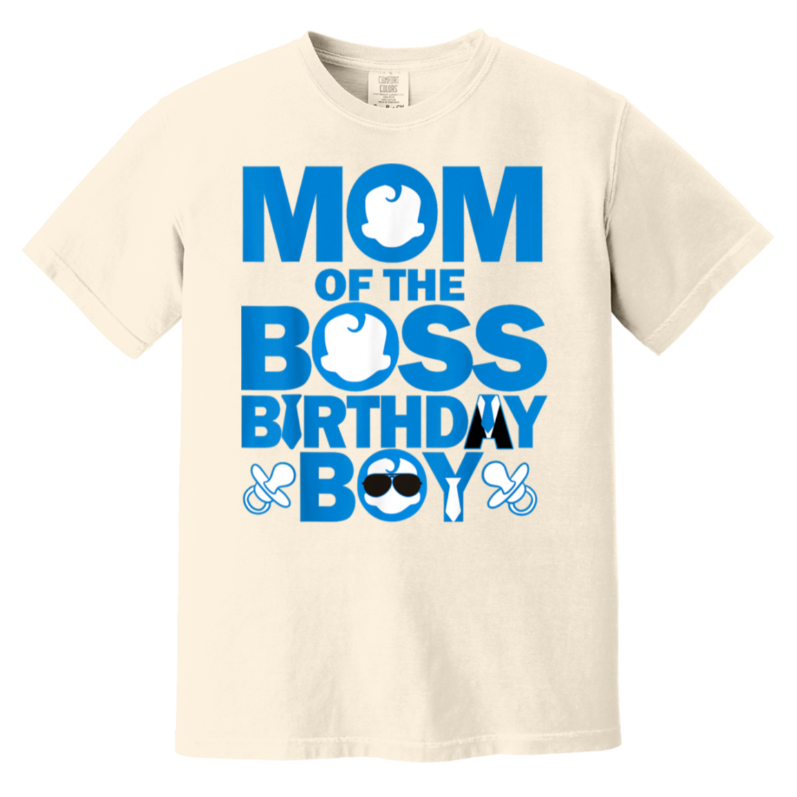 Mom And Dad Boss Birthday Boy Baby Family Party Decorations T-Shirt