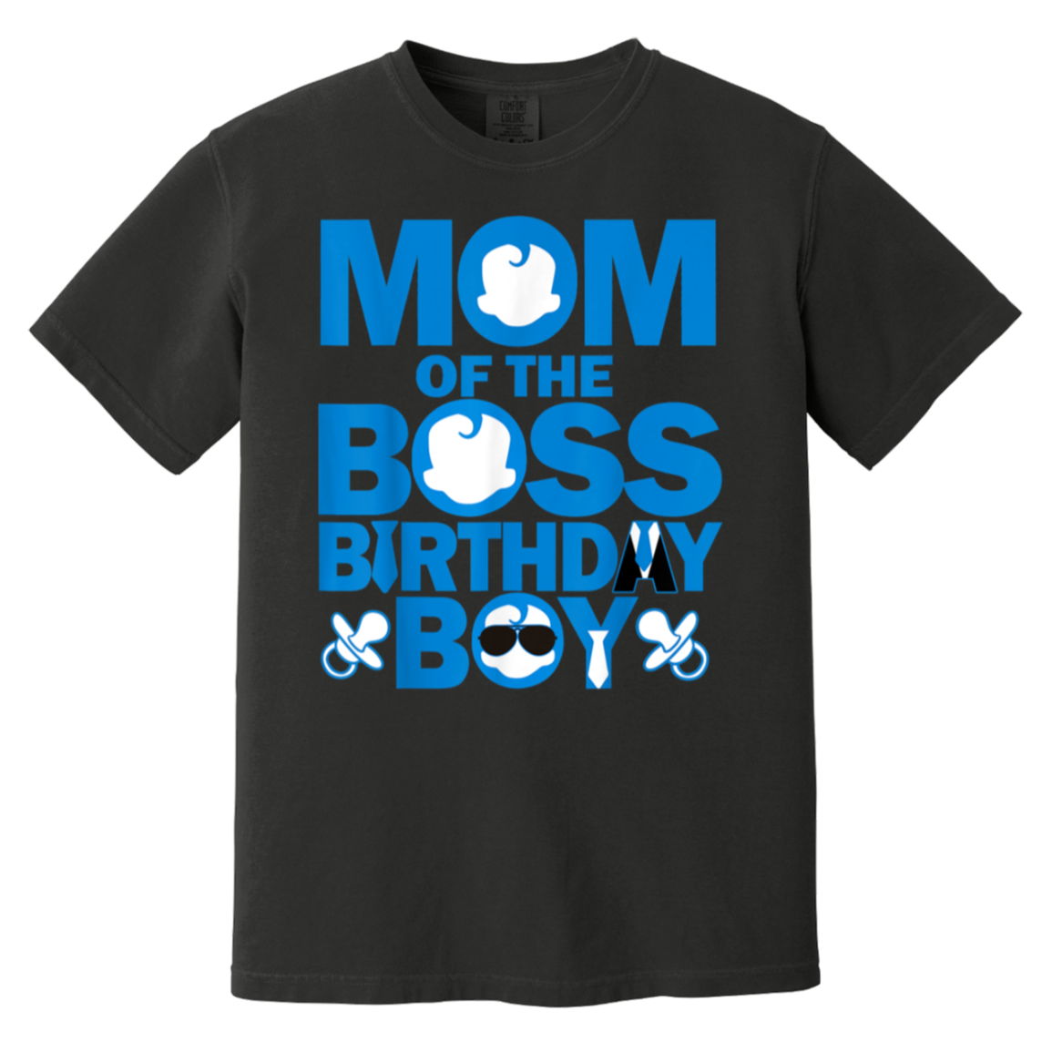 Mom And Dad Boss Birthday Boy Baby Family Party Decorations T-Shirt