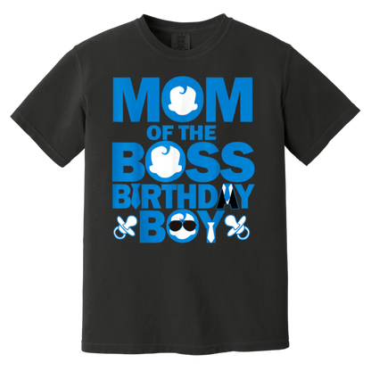 Mom And Dad Boss Birthday Boy Baby Family Party Decorations T-Shirt