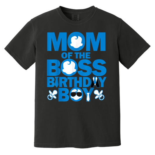 Mom And Dad Boss Birthday Boy Baby Family Party Decorations T-Shirt